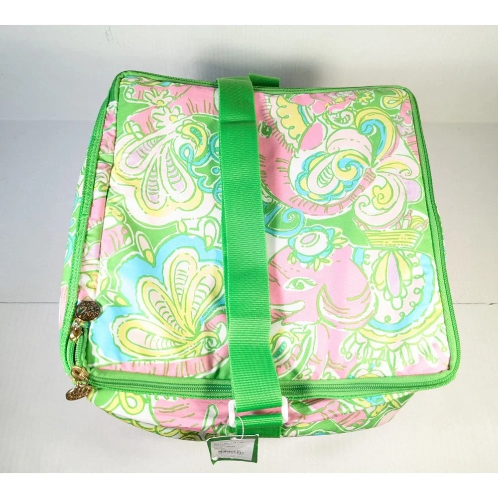 Lilly Pulitzer‎ Chin Chin Insulated Collapsible Cooler Bag NWT Monogrammed